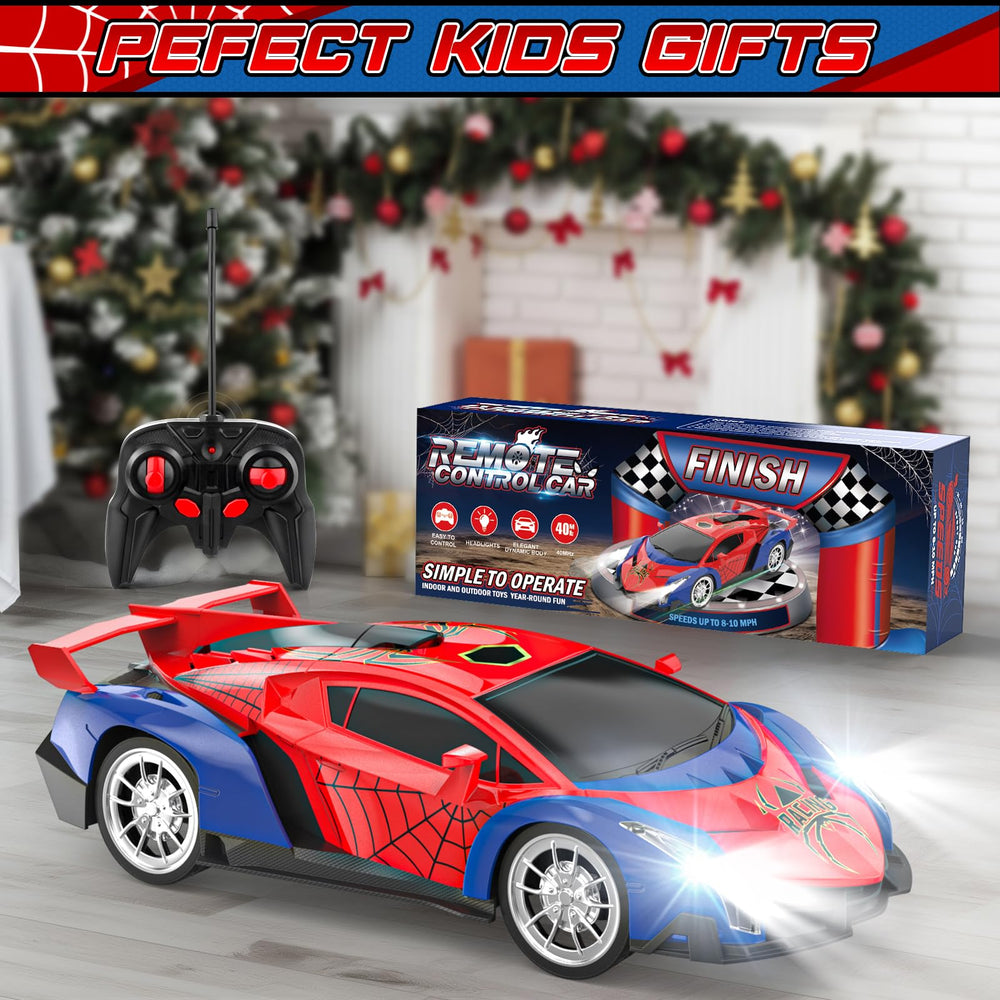 Growsland gift-ready packaging presents a fun racing toy.