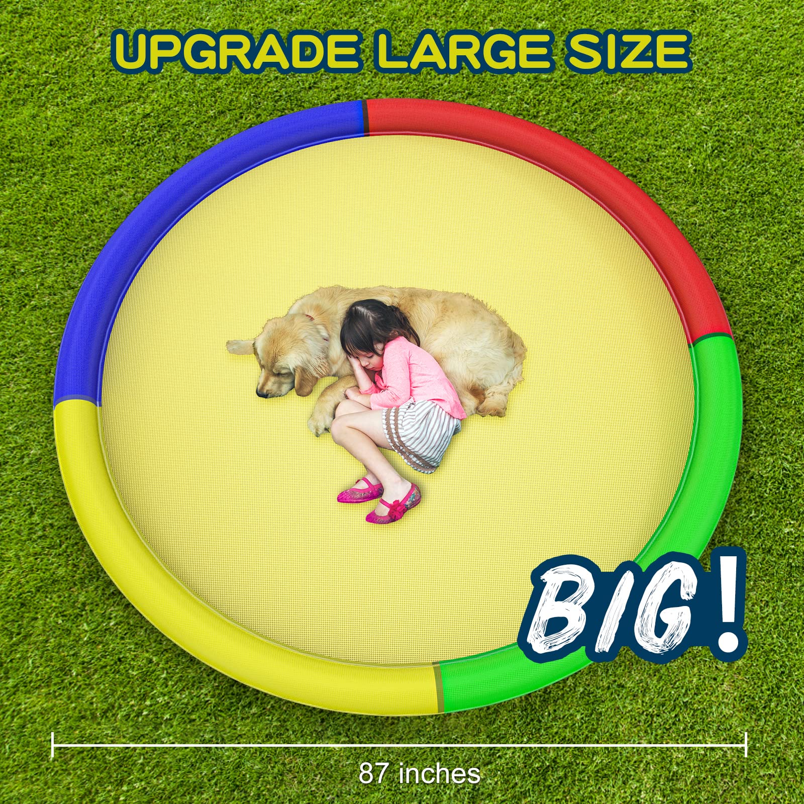Growsland non-slip surface prevents slips during outdoor water play.