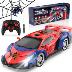 Growsland remote control car front view with LED headlights for indoor play.