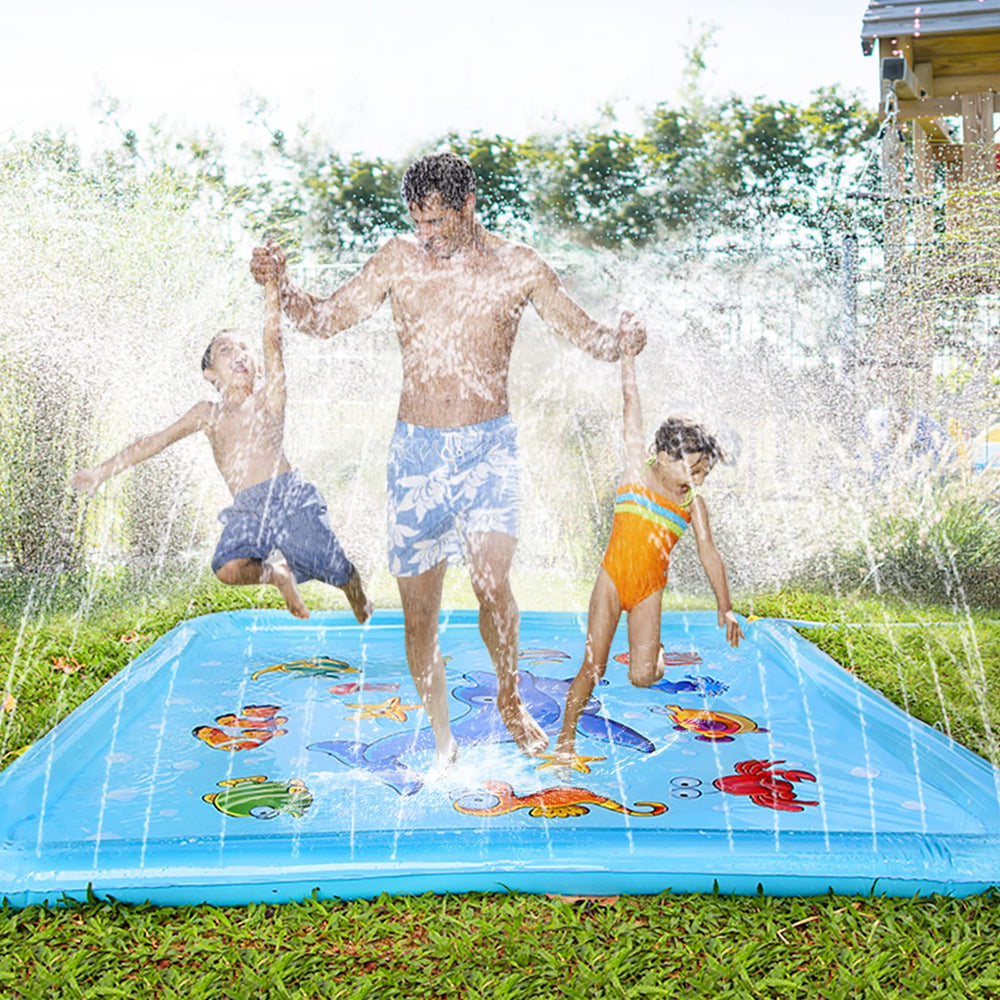 Growsland Splash Pad supports 2–4 kids at once for shared fun.