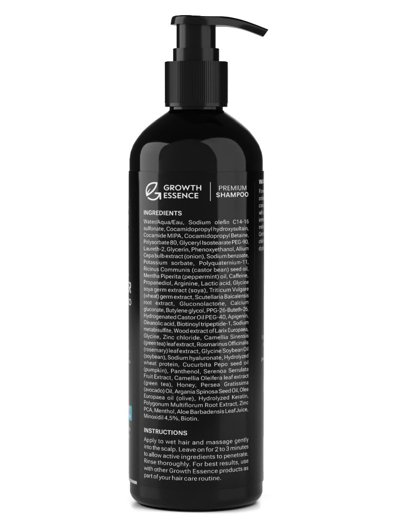 Compact Growth Essence bottle packaging designed for convenient storage and use.