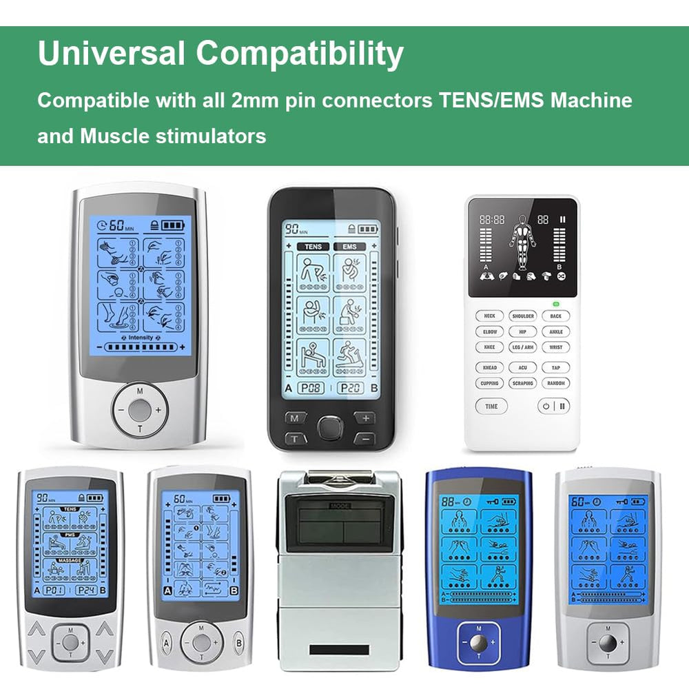 Grozav Tens pads applied to arm demonstrating everyday use.