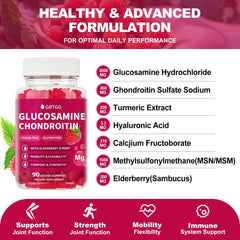 GRTGG gummies close-up bottle highlights high-potency joints formula.