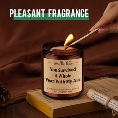 GSPY candle pouring shot emphasizes cotton wick and extended burn.