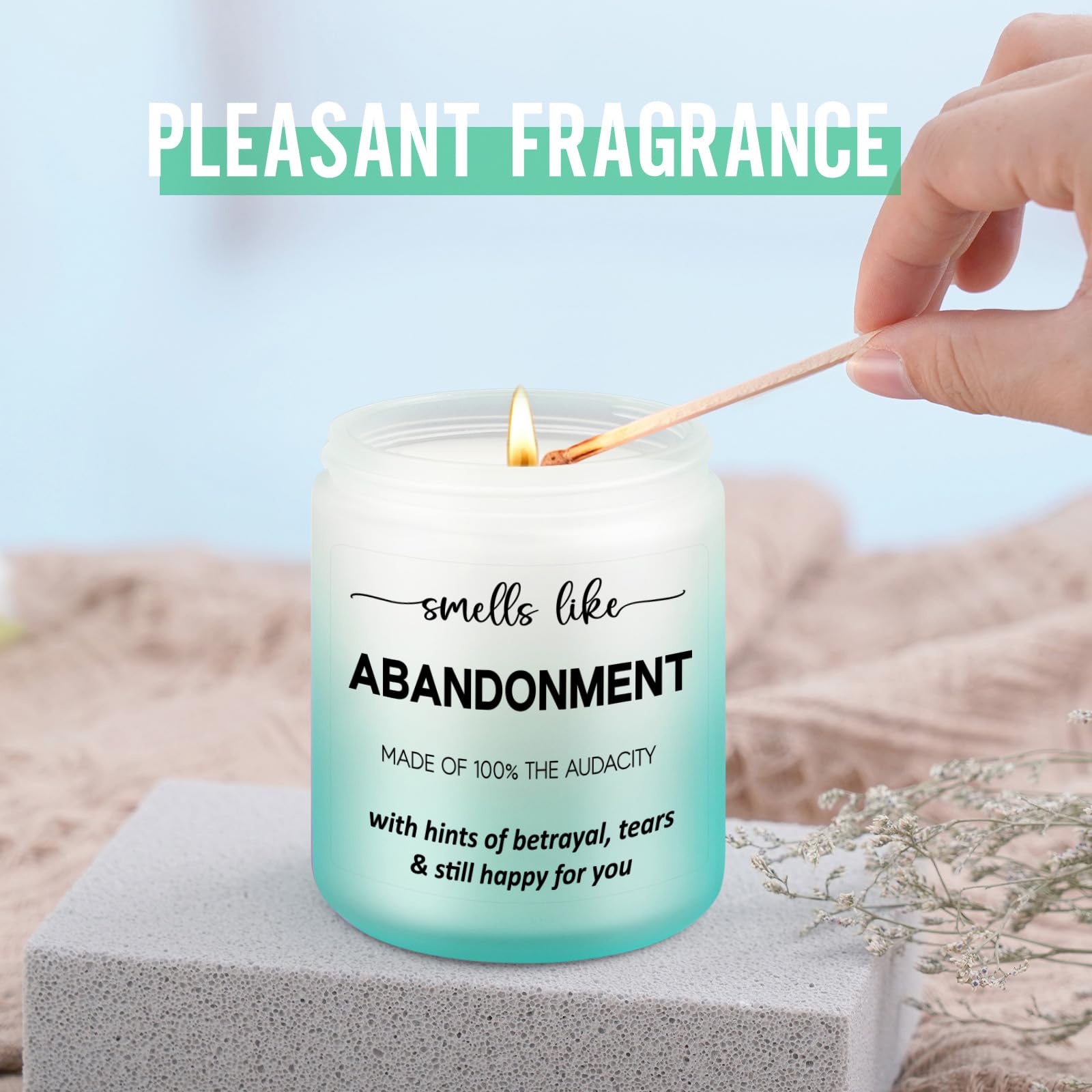 GSPY vanilla scented candle warm comforting aroma.