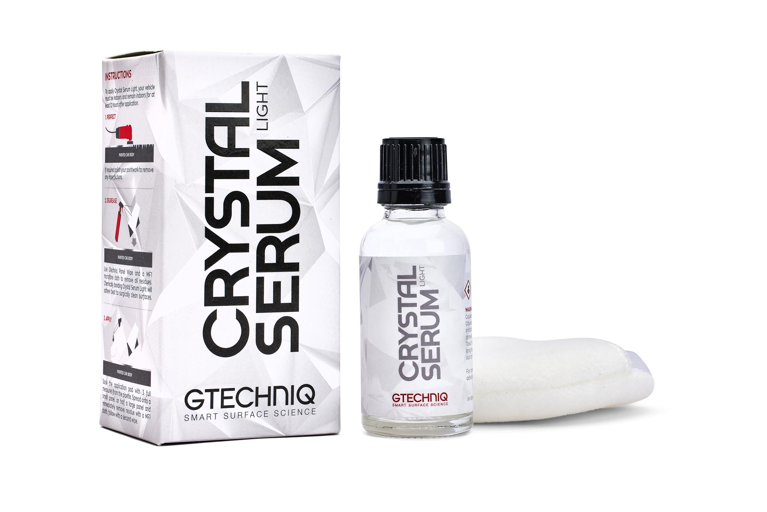 Gtechniq Crystal Serum Light bottle for at-home coating application