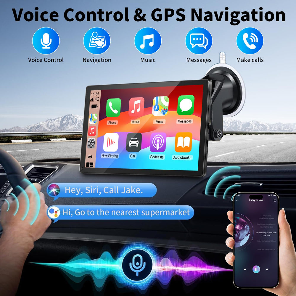 GTVFS CarPlay screen setup for easy mounting and use