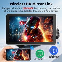 GTVFS GPS navigation on the 9-inch screen with route guidance