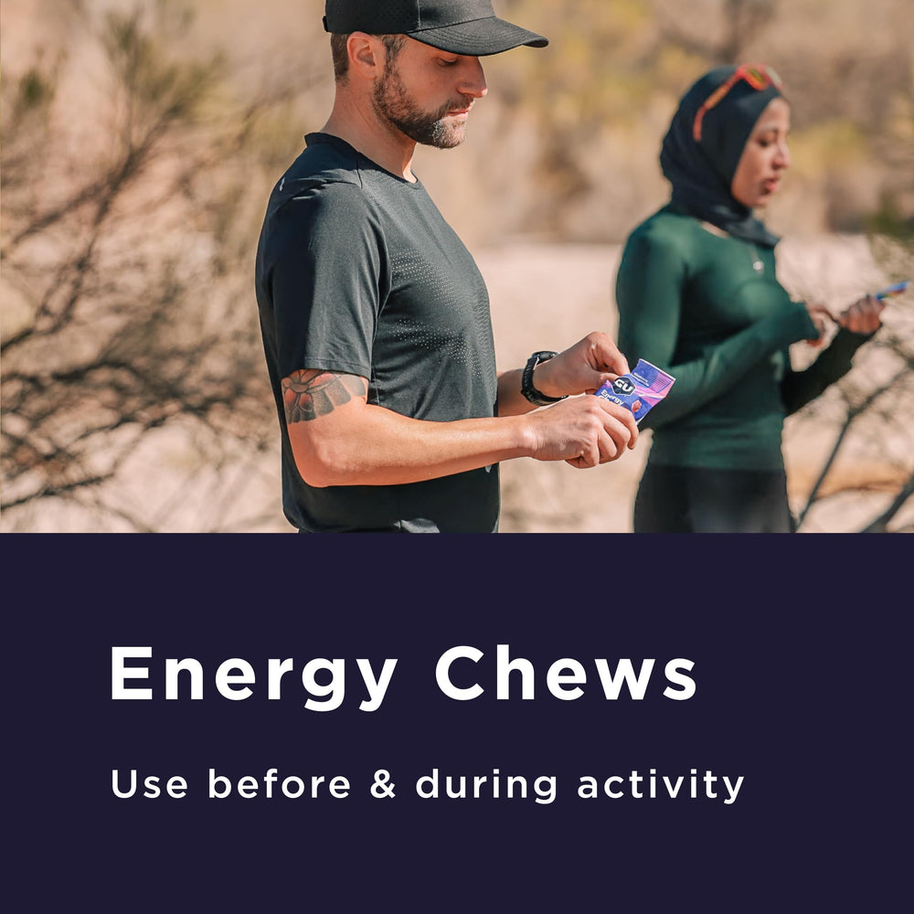 GU Energy Chews caffeine-free formulation suitable for all workouts