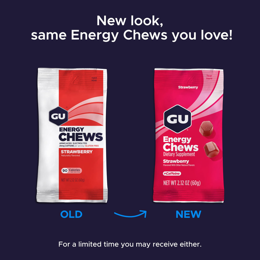GU Energy Chews flavor variations emphasizing taste variety