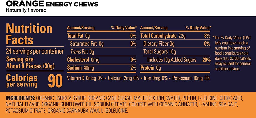 Strawberry-flavored GU Energy Chews close-up for refreshing taste
