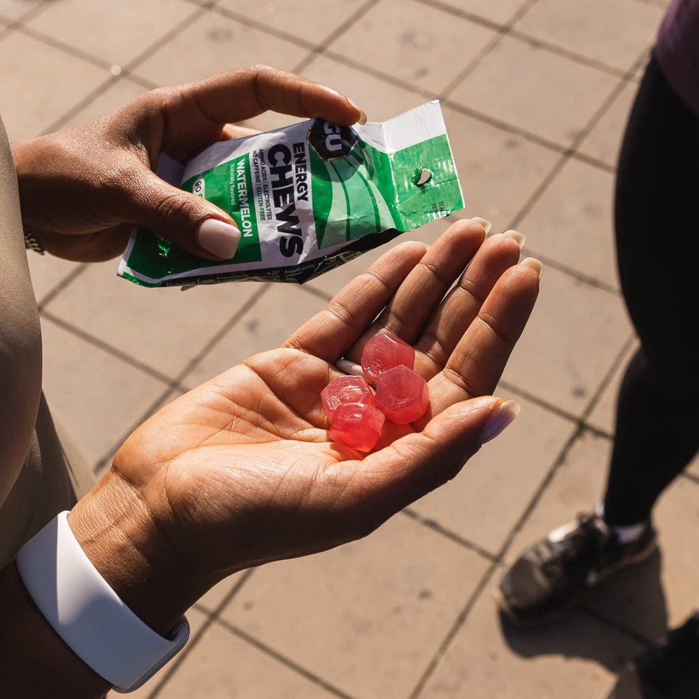 GU Energy Chews vegan and gluten-free labeling for inclusive options