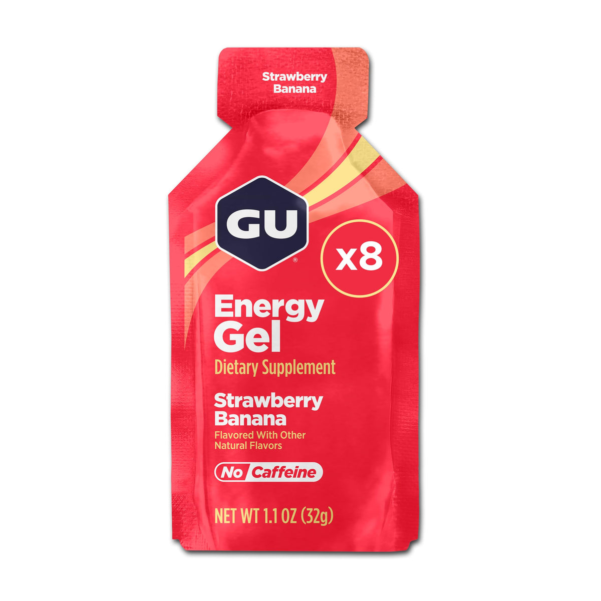 GU Energy Original Strawberry Banana gel packet for endurance fueling