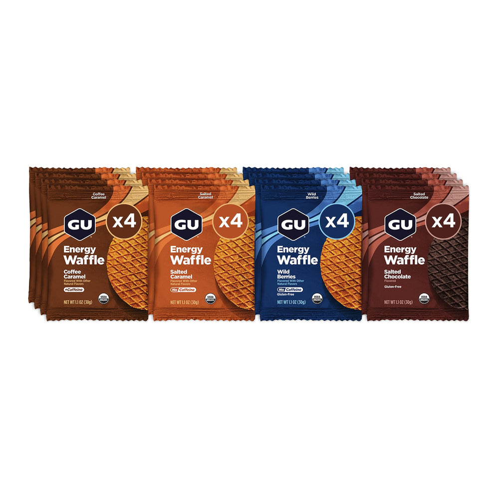 GU Energy Stroopwafel caramel coffee close-up showing texture and flavor for quick energy.