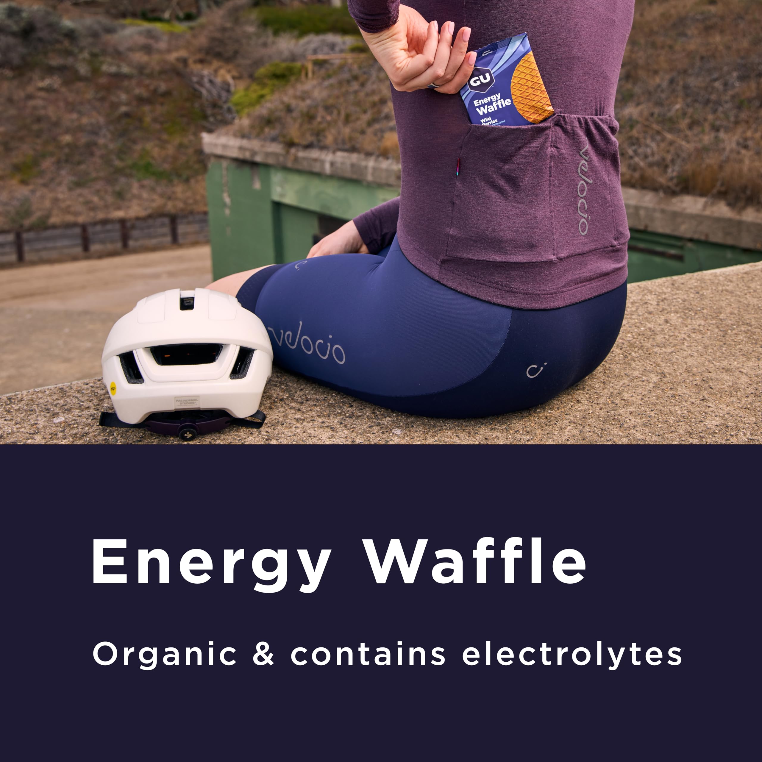 GU Energy Stroopwafel nutrition highlights electrolytes for hydration during workouts.