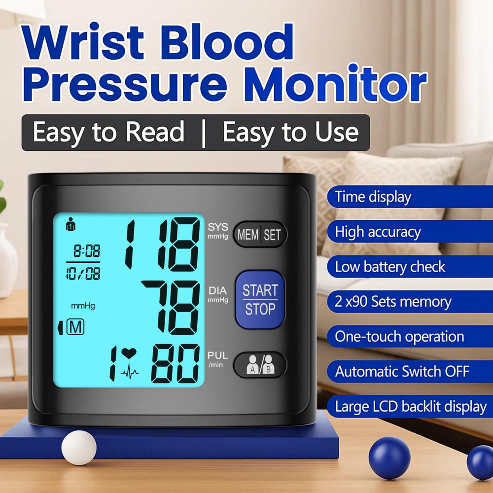 GUAEVER BP cuff adjusts to fit most wrists comfortably