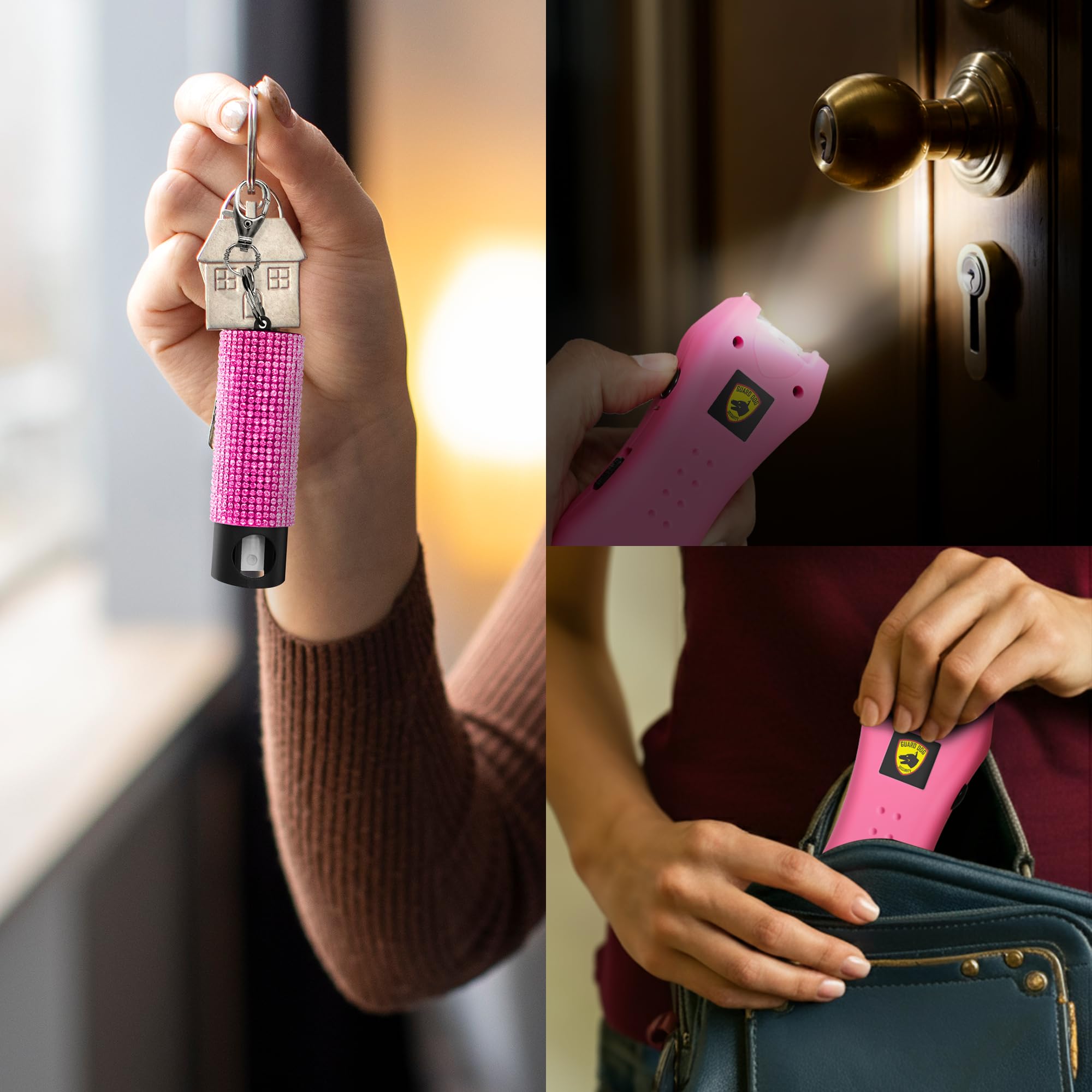 Women’s safety kit by Guard Dog Security blending style and practical tools.