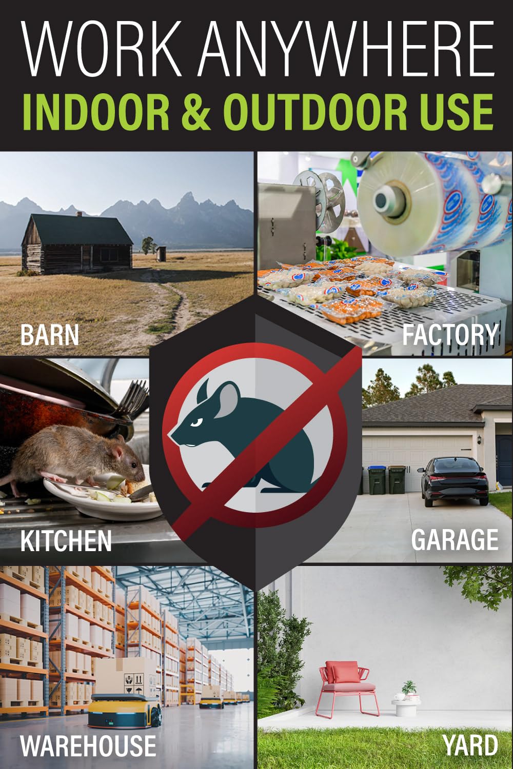 Guarden Rat Trap Six Pack suited for indoor and outdoor use.