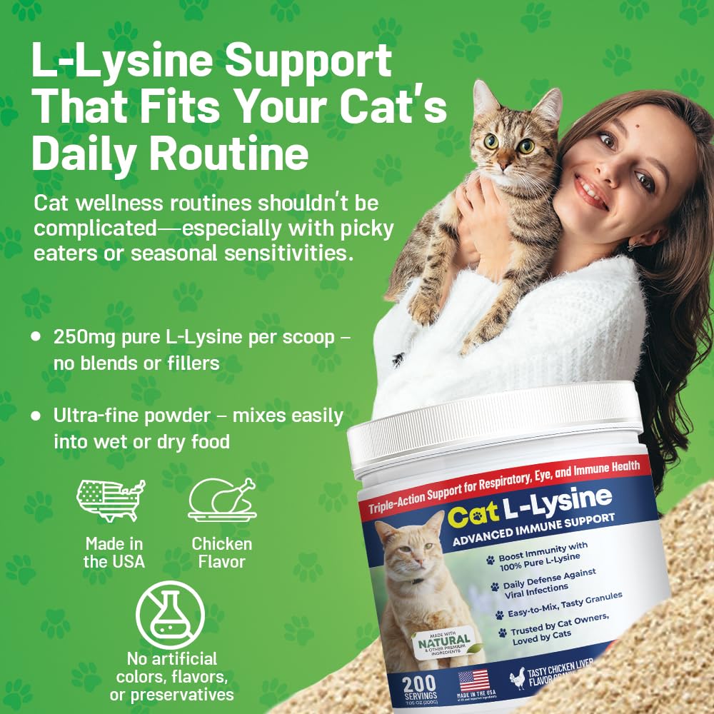 Guardian’s Choice L-Lysine powder 200 servings jar for ongoing use