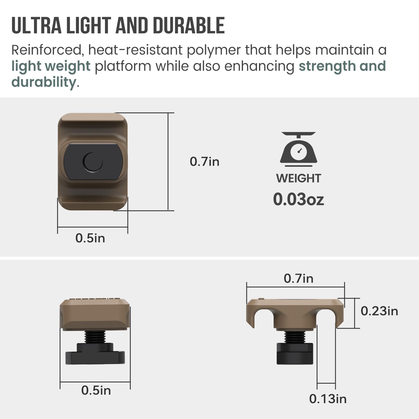 Guardtier CGM909 eight-pack with hardware for quick installation on M-LOK.