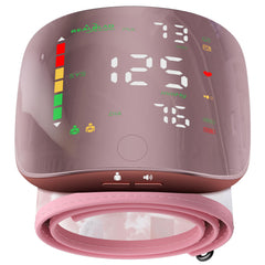 GUAEVER wrist blood pressure monitor with curved screen for quick readings