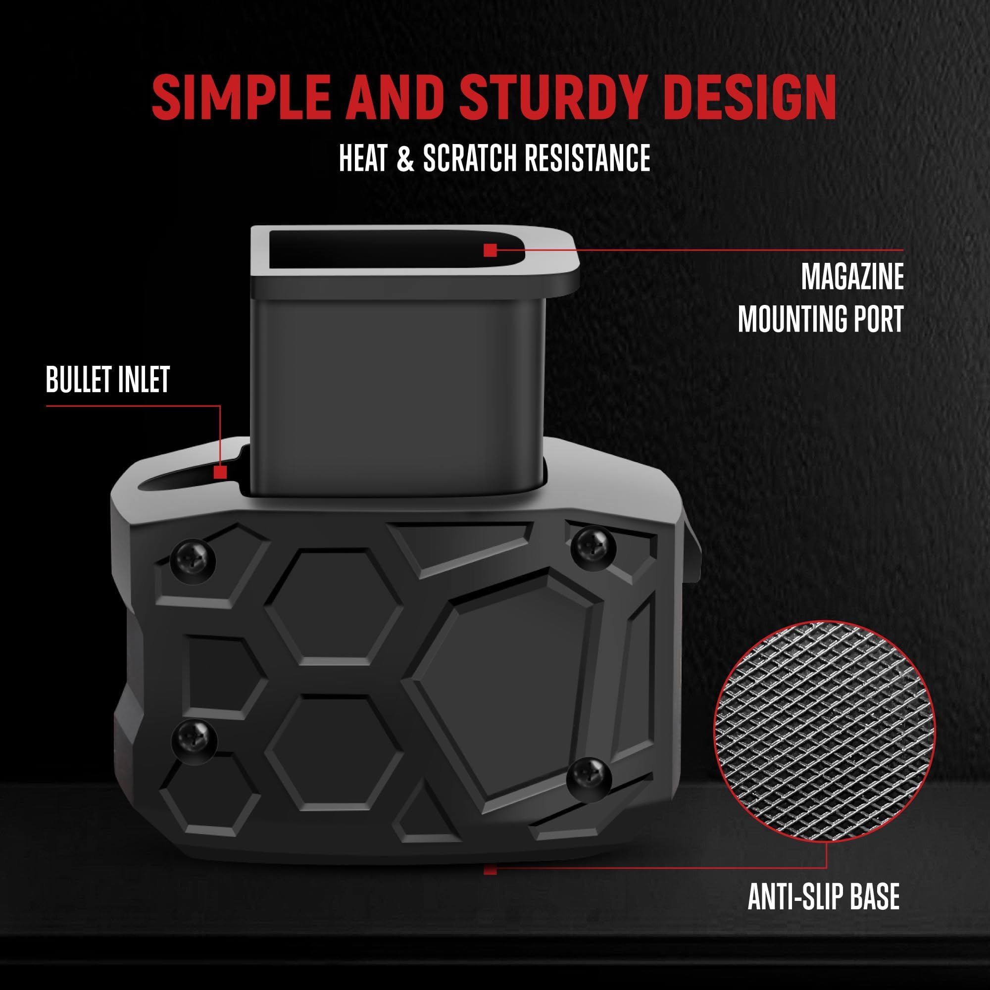 GUAWIN speed loader supports 9mm and .40sw for versatile use