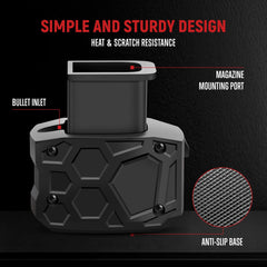 GUAWIN speed loader supports 9mm and .40sw for versatile use