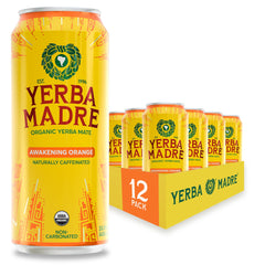 Guayaki Yerba Madre Awakening Orange can with citrus blend for smooth energy