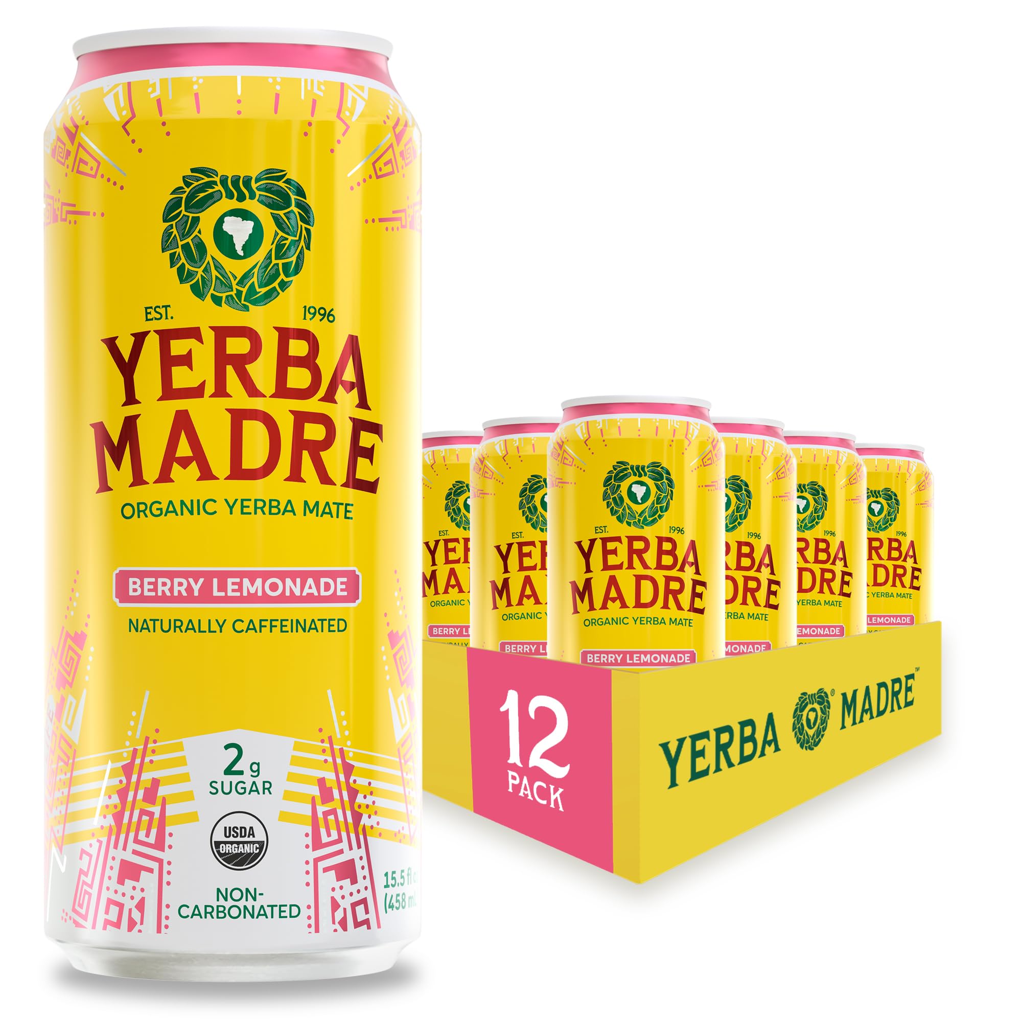 Guayaki Yerba Madre Berry Lemonade can offers a refreshing energy boost.