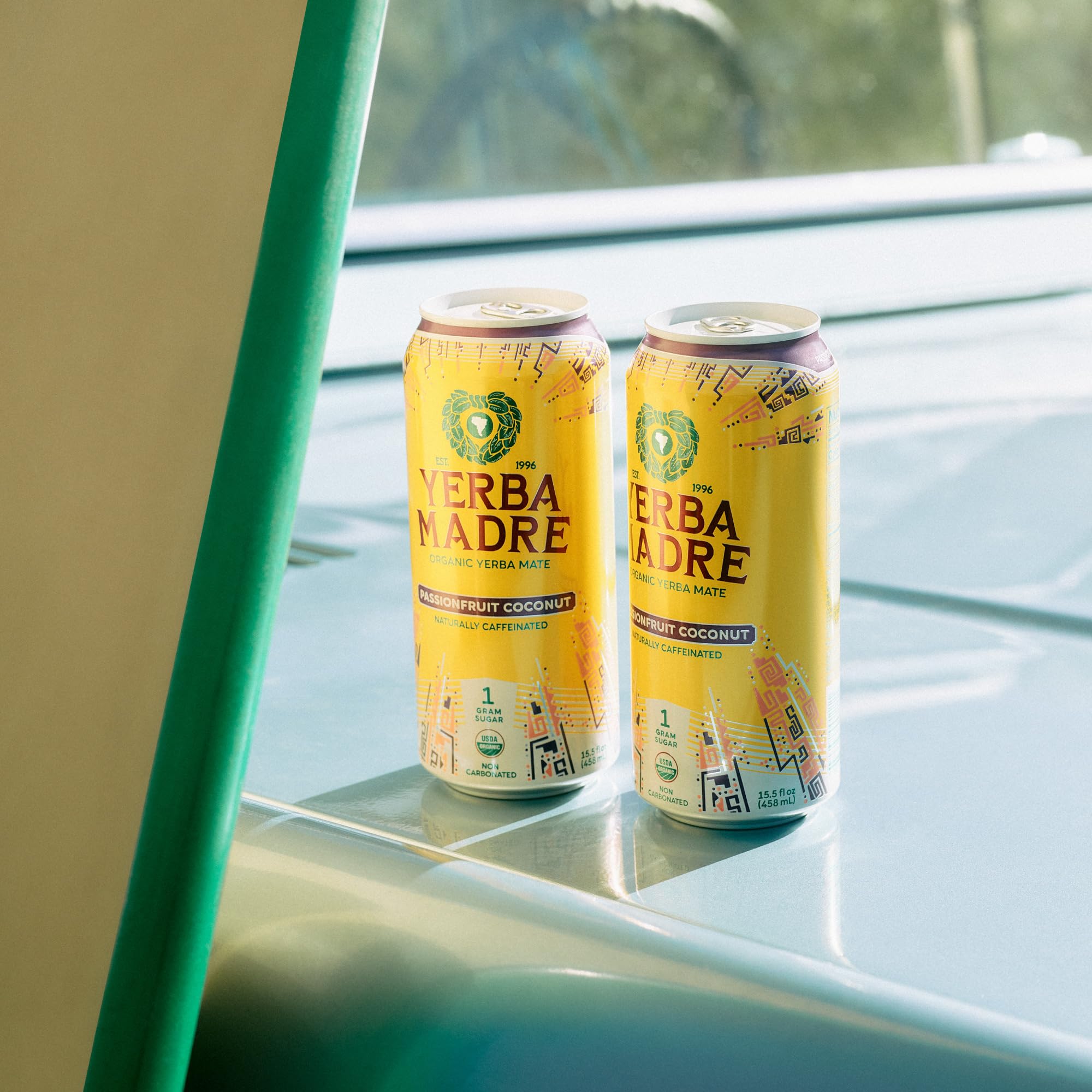 Guayaki Yerba Madre eco packaging highlighting recyclable materials.