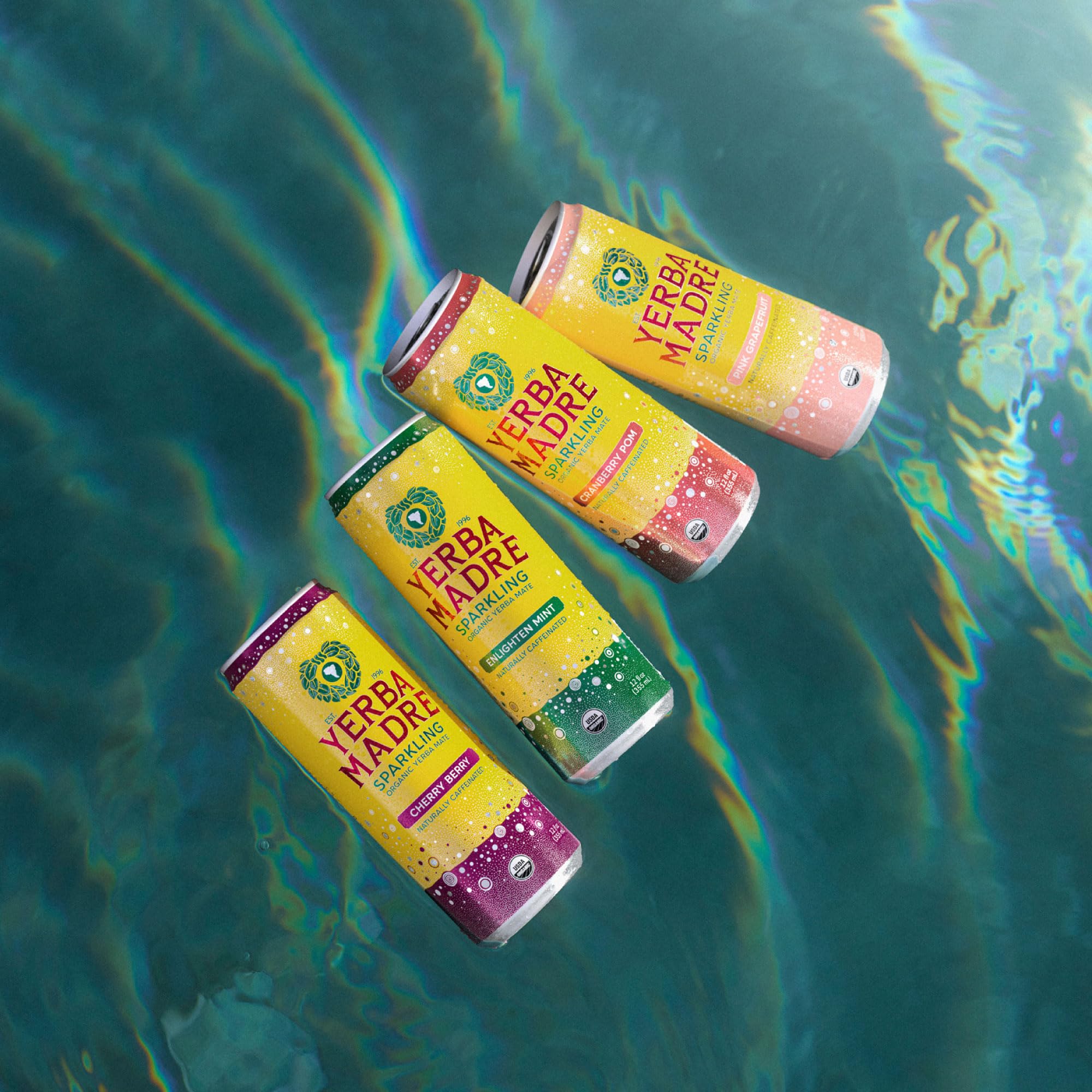 Guayaki Yerba Madre 12-can pack for convenient on-the-go refreshment