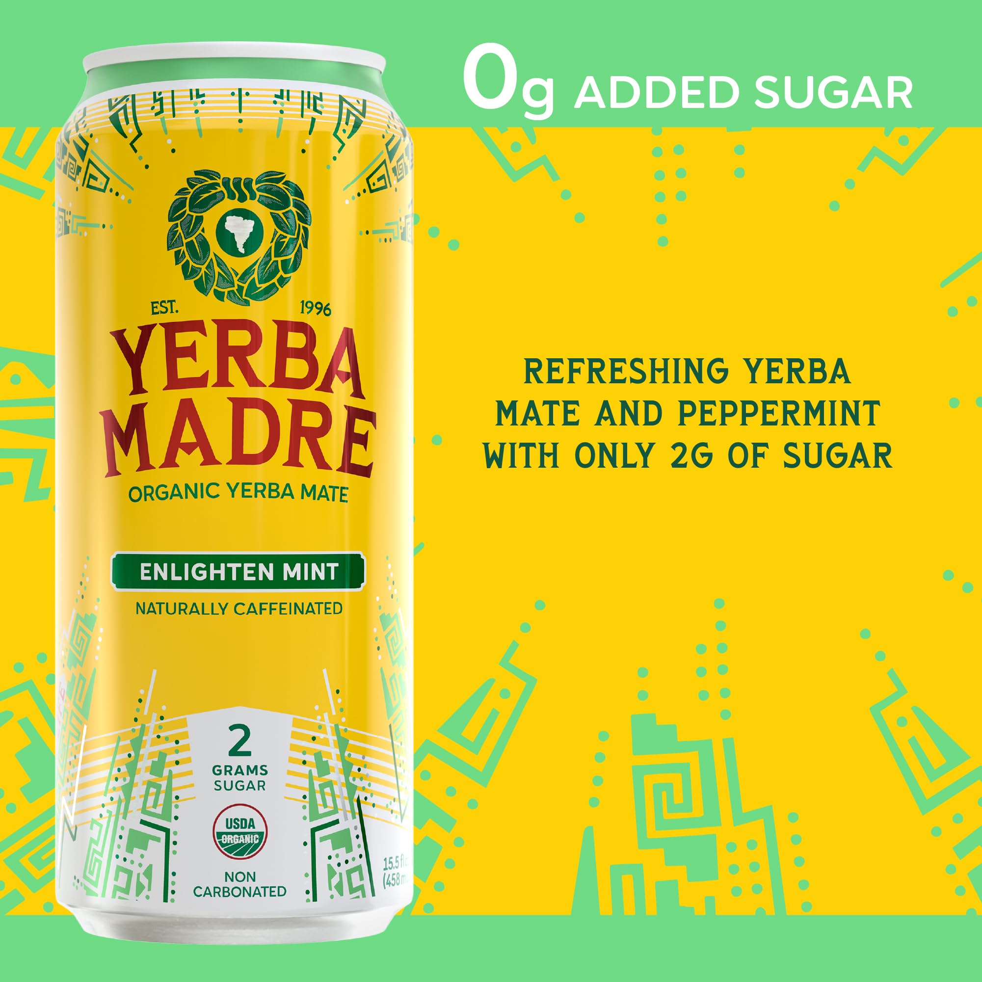 Guayaki Yerba Madre polyphenols image hints at natural compounds for alertness.