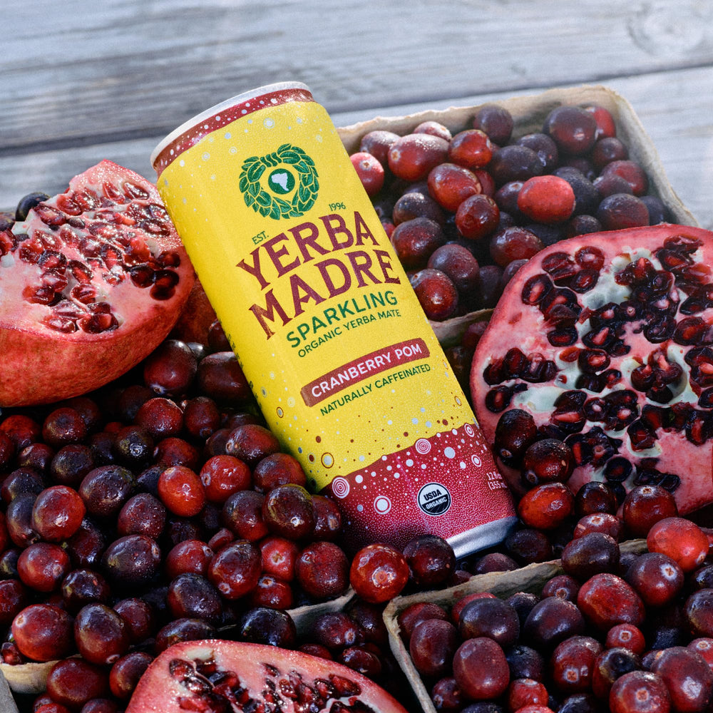 Regenerative Organic Certified logo on Yerba Madre can