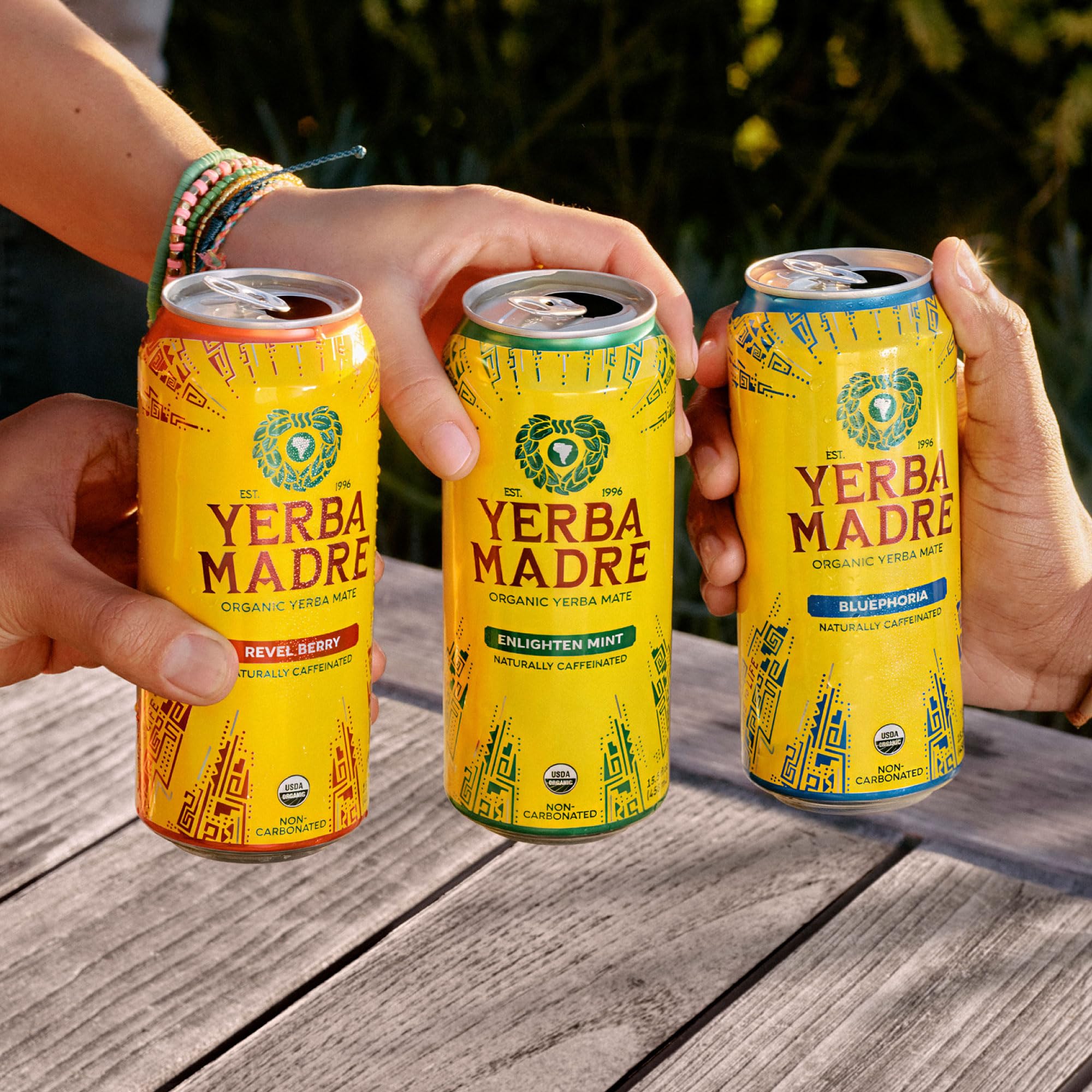 Guayaki Yerba Madre Revel Berry pour in glass reveals color and aroma