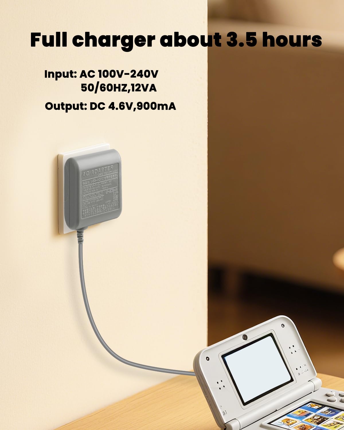 Gubasa DS Lite Charger Kit smart charging IC in action with DS Lite