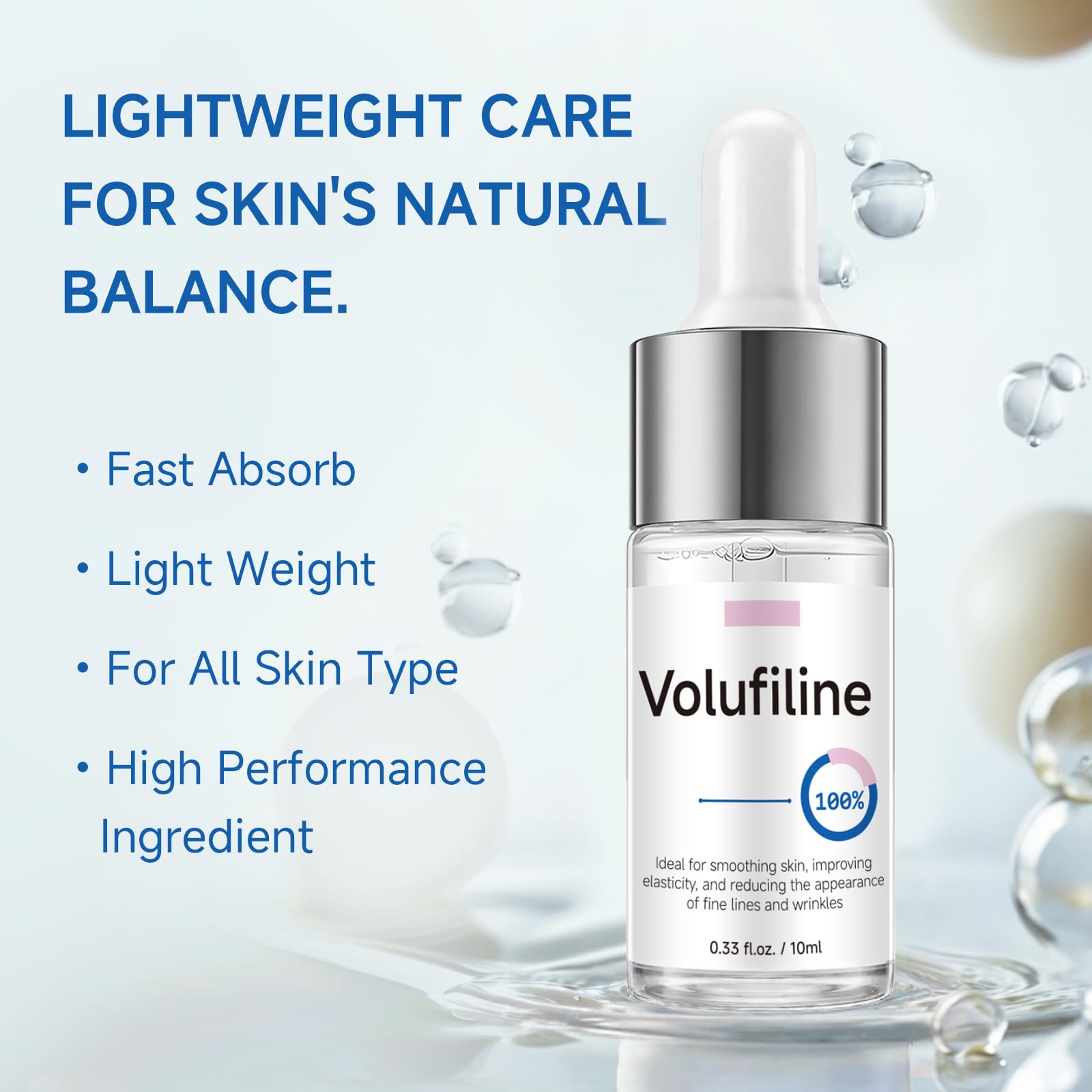 GUDE GUDE Volufiline Serum applied on neck and body for multi-zone care