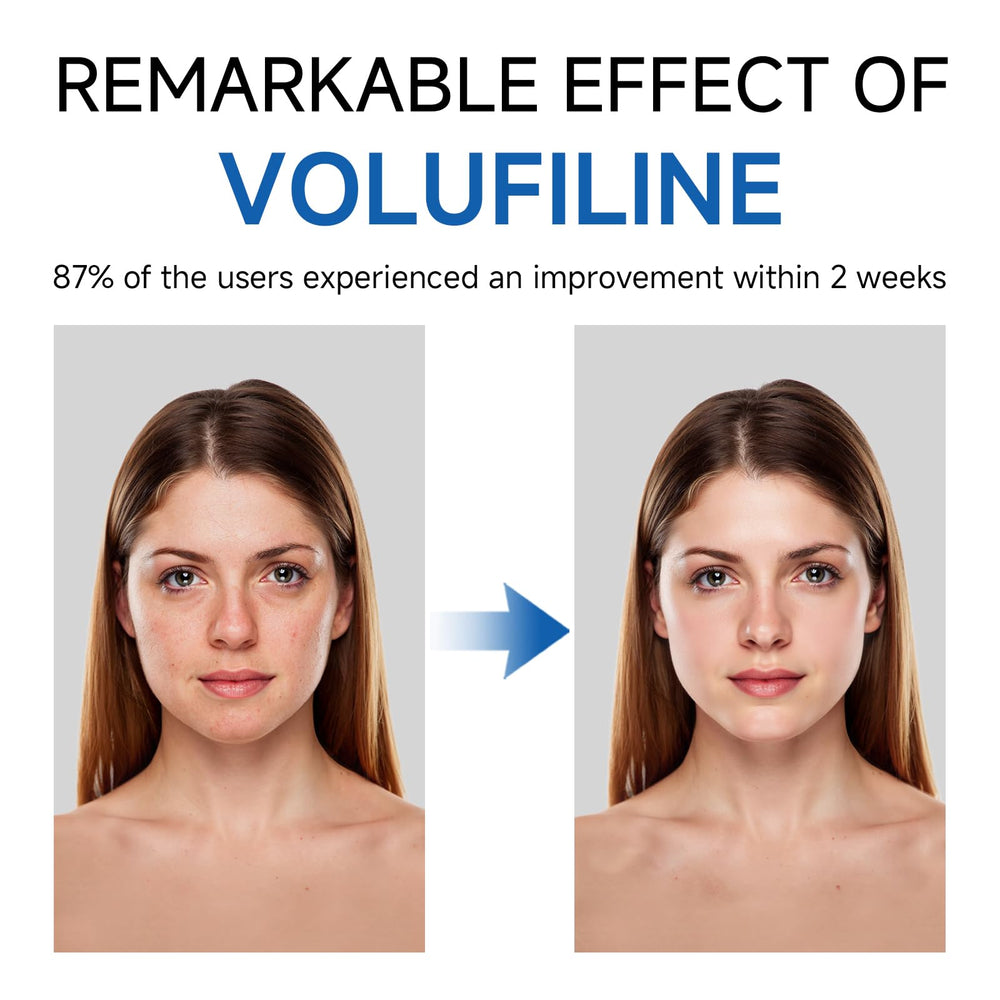GUDE GUDE Volufiline Serum texture swatch on skin showing fast absorption and velvet finish