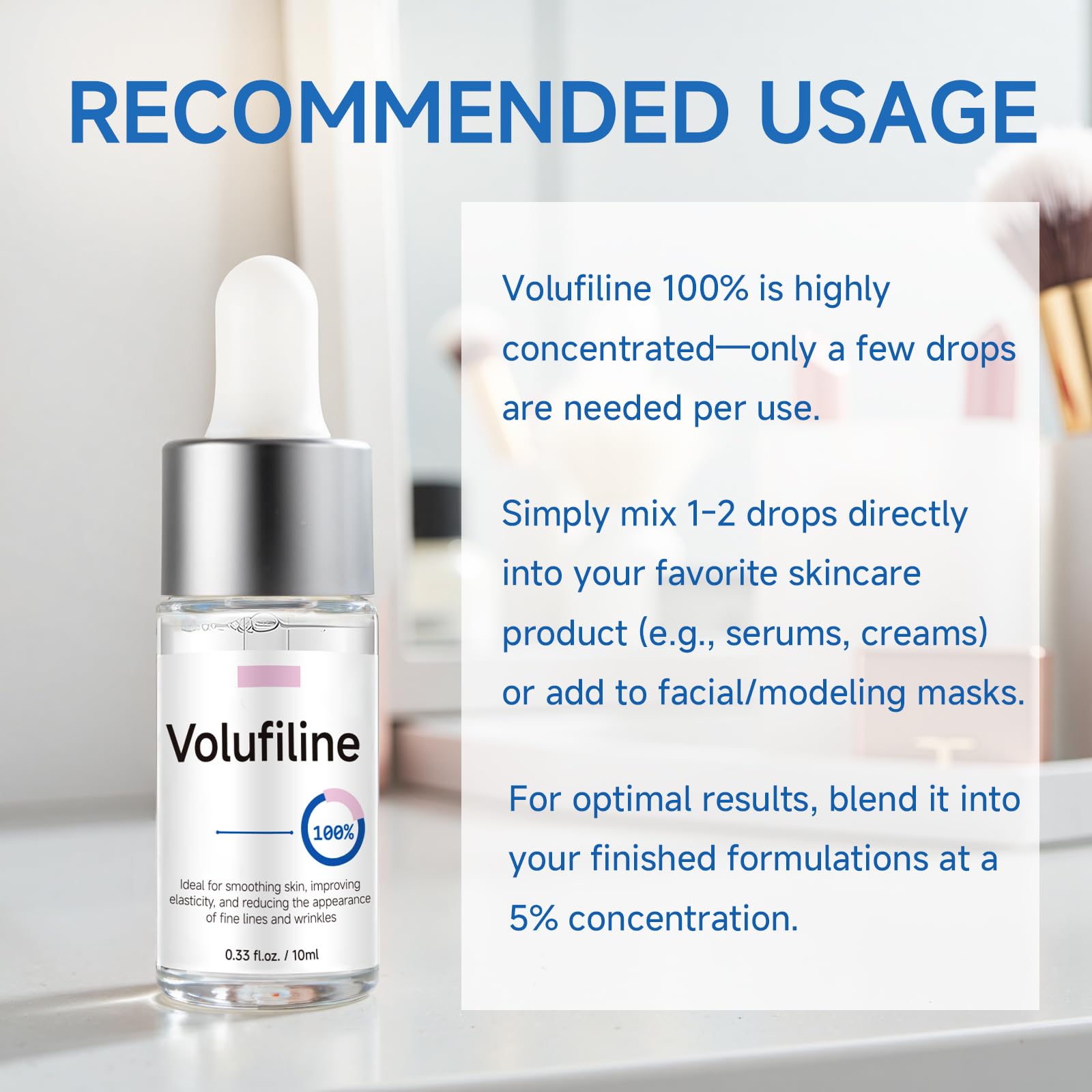 GUDE GUDE Volufiline Under Eye Serum applicator for gentle eye contour care