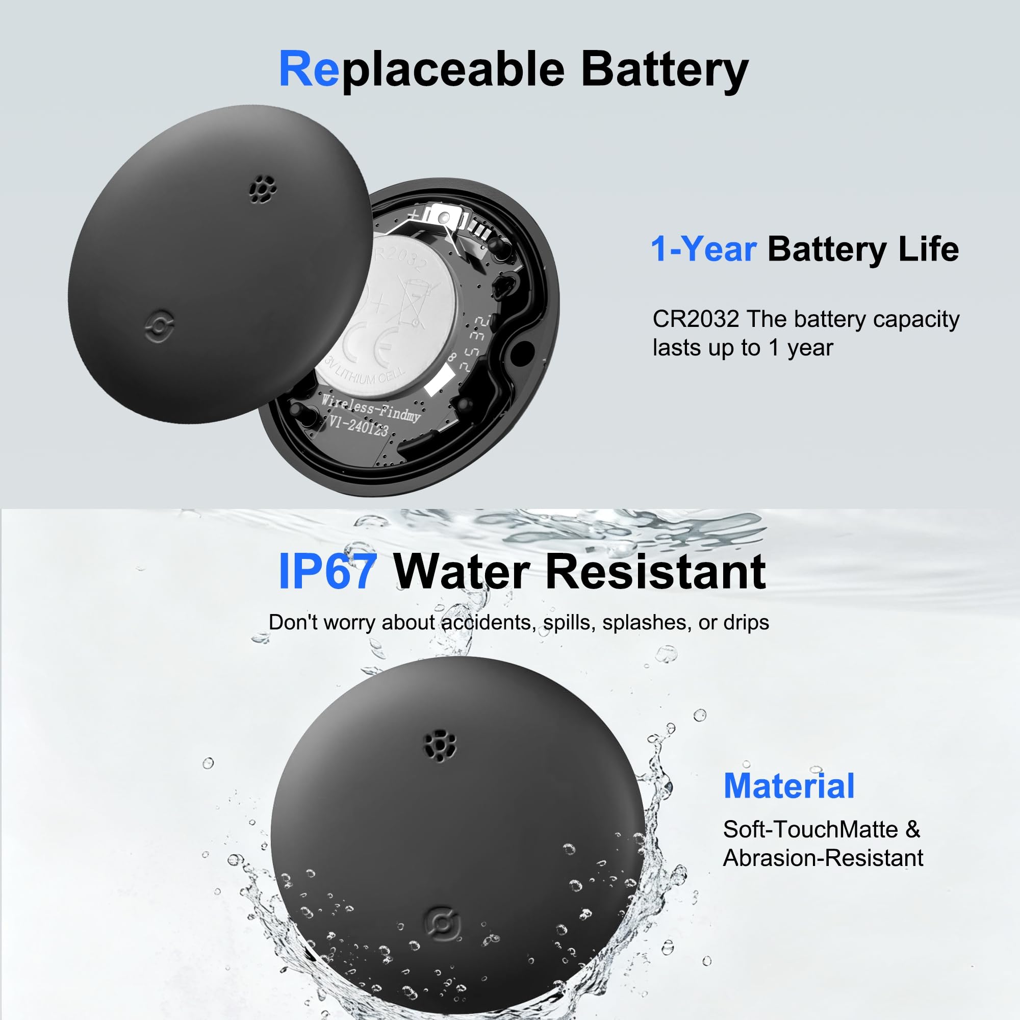 Gudluky IP67 waterproof tracker for rain and rugged outdoor use.