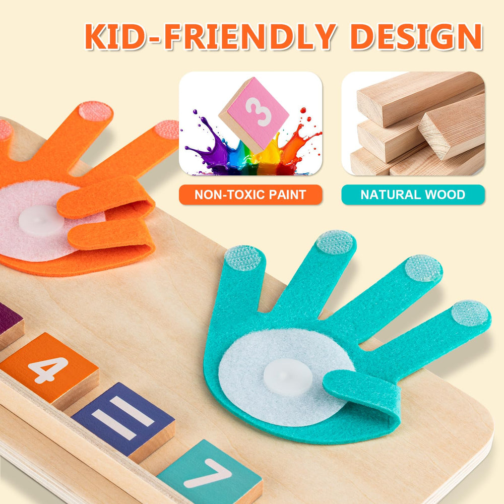 GUEETIC basswood material ensures safe, durable Montessori toy for kids.