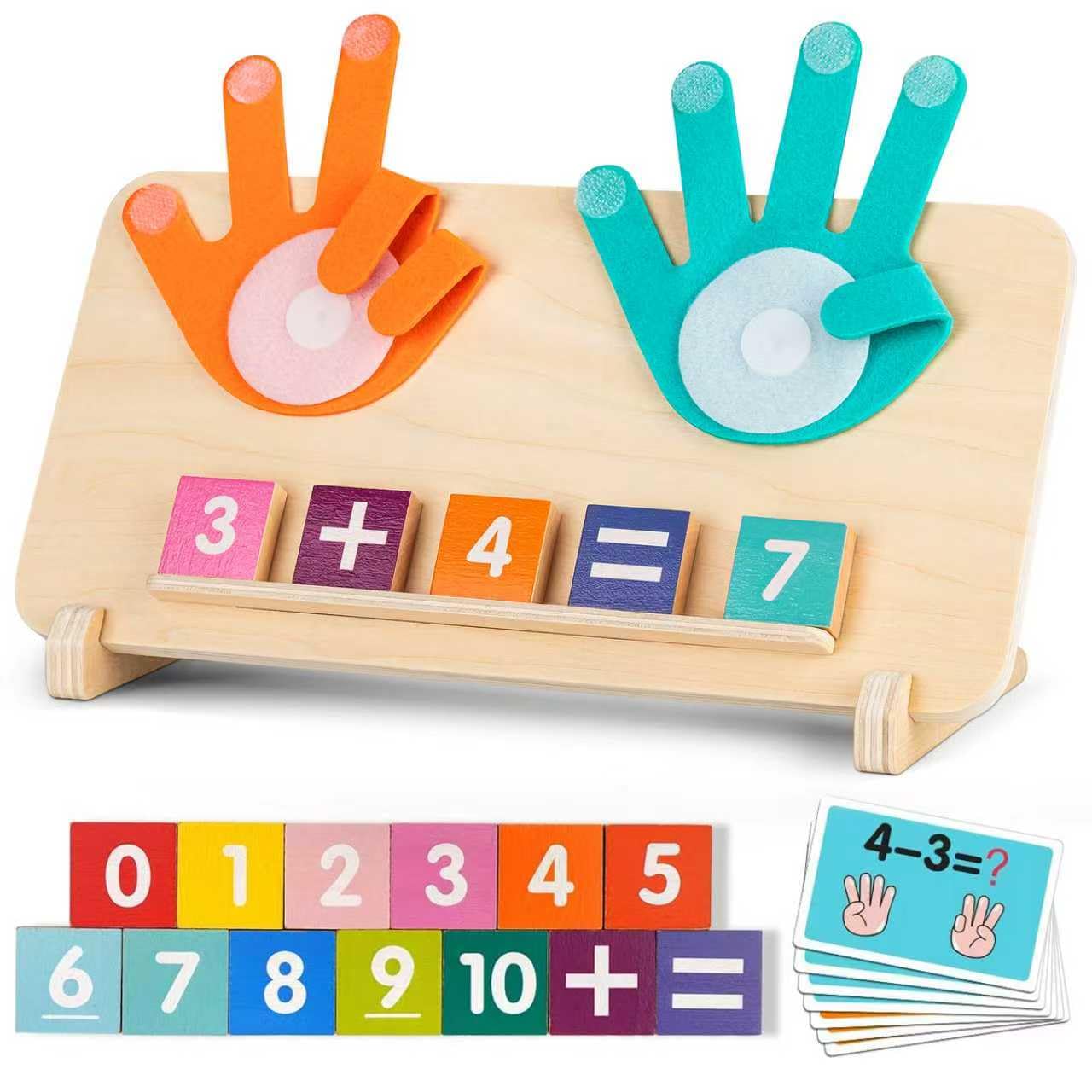 GUEETIC finger board close-up supports hands-on counting and fine motor skills.