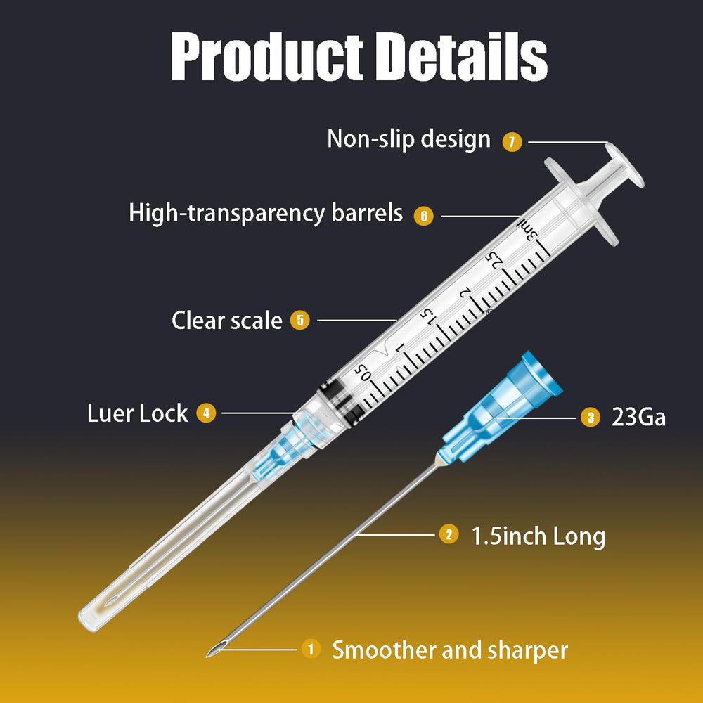 Gufastoe individually wrapped syringes ready for clean, ready-use handling.