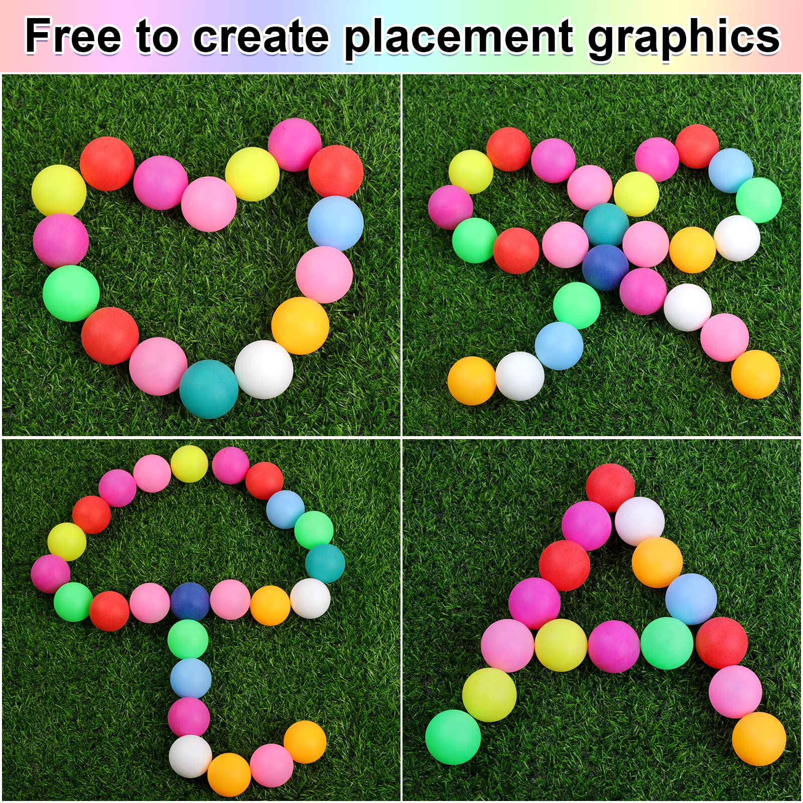 Guirnd creative-paintable ping pong balls for kids’ art activities.