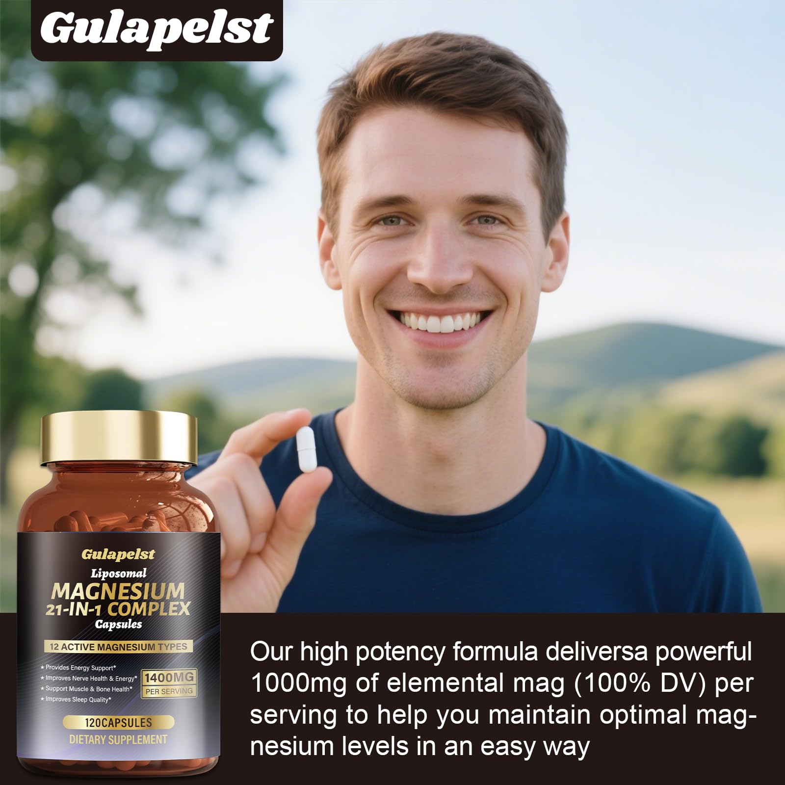 Gulapelst GMP-certified badge underscores strict quality controls.