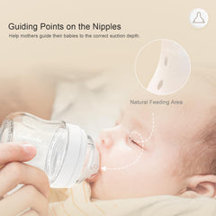Gulicola anti-colic vent bottle helps steady feeds.