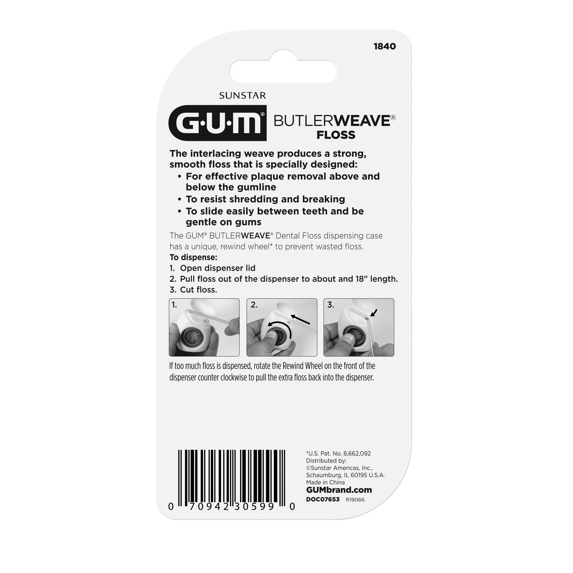 GUM ButlerWeave 3-pack packaging emphasizes value and supply