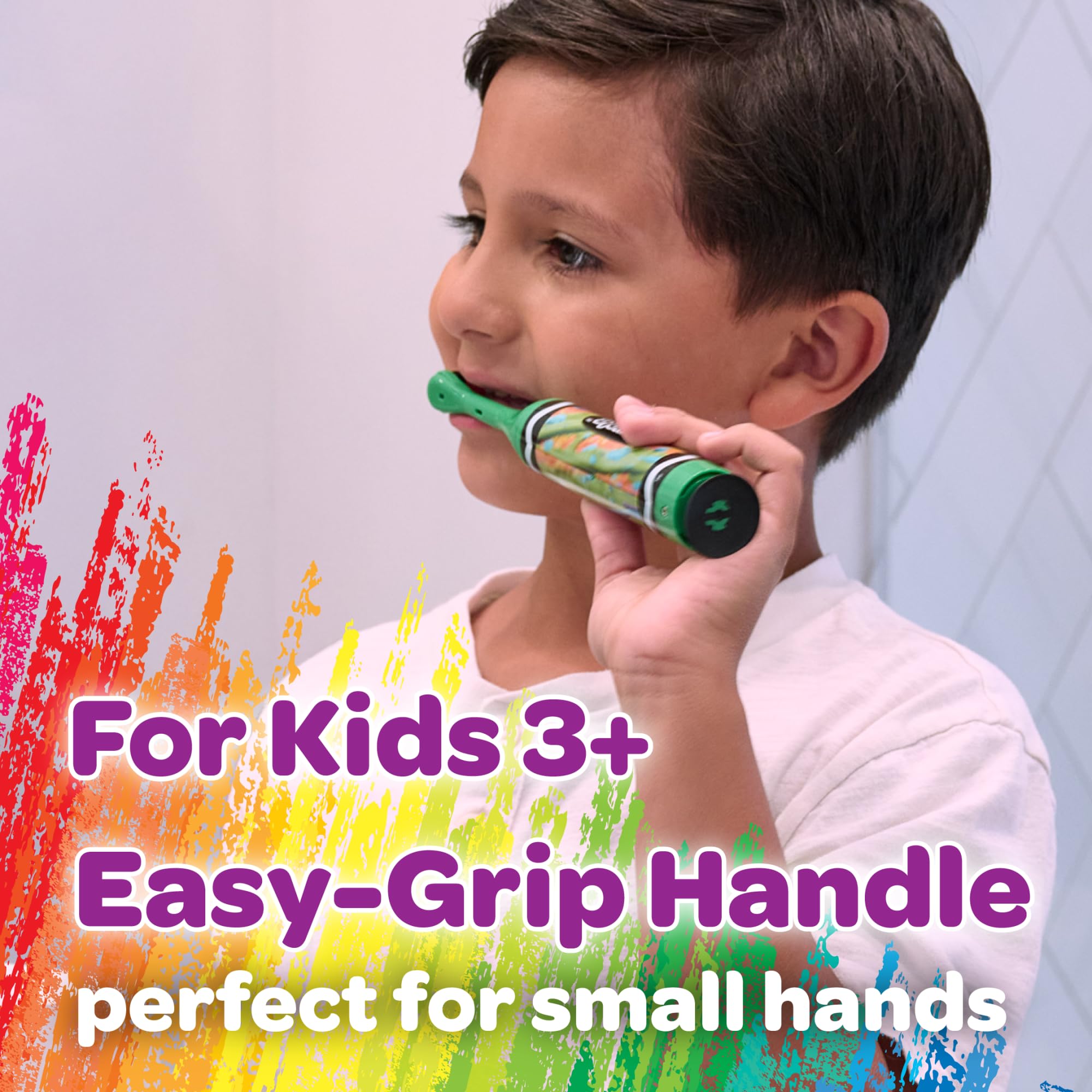 GUM Crayola Drip Art kids travel cap for mess free storage