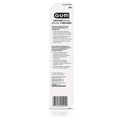 GUM Denture Brush ergonomic lever grip for easy handling.