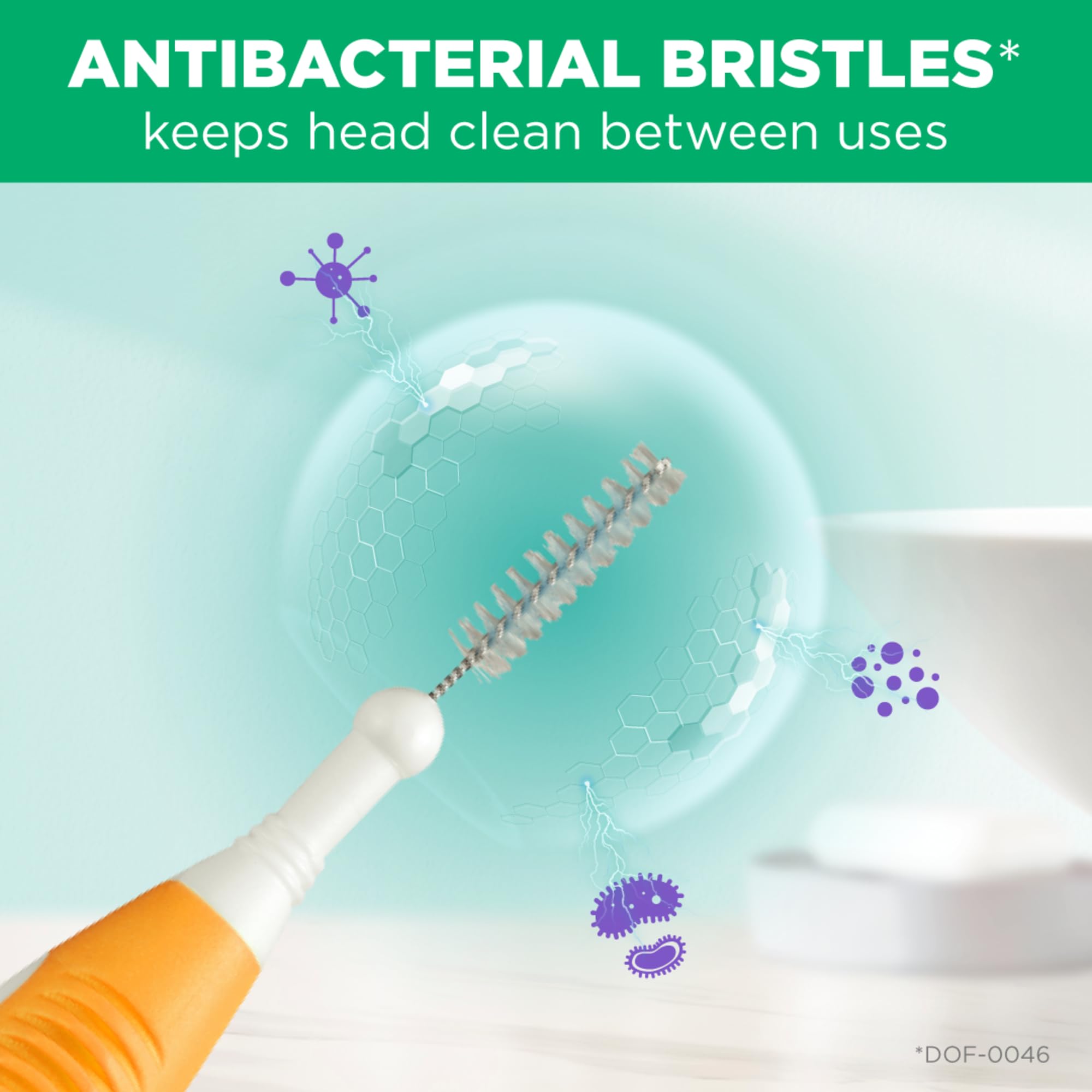 GUM Proxabrush Go-Betweens bendable neck extends reach to back teeth