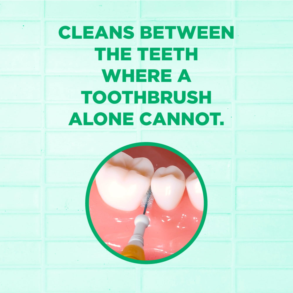 GUM Proxabrush Go-Betweens nylon-coated-wire design for safe cleaning